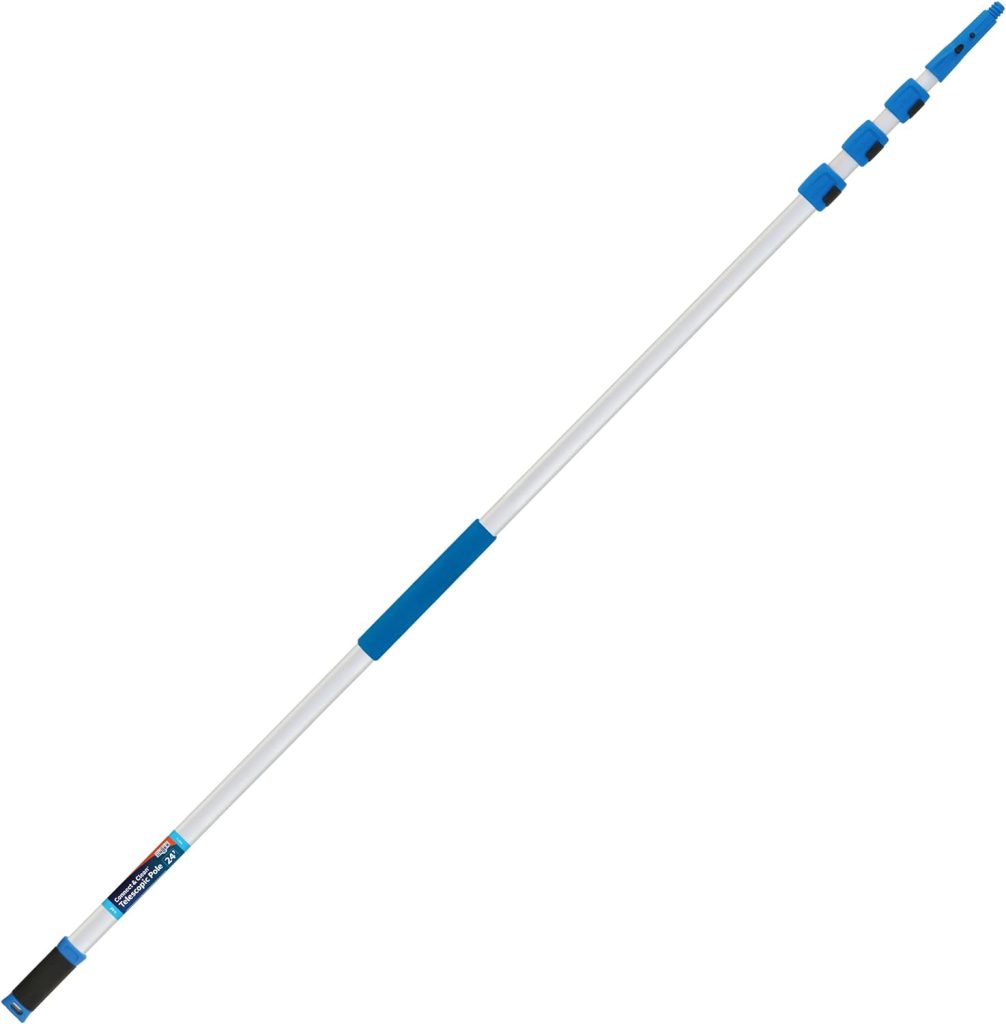 Unger Professional Connect Clean 7-24 Foot Telescoping Extension Multi-Purpose Pole Elevate Window Cleaning to New Heights With Unger Professional Products