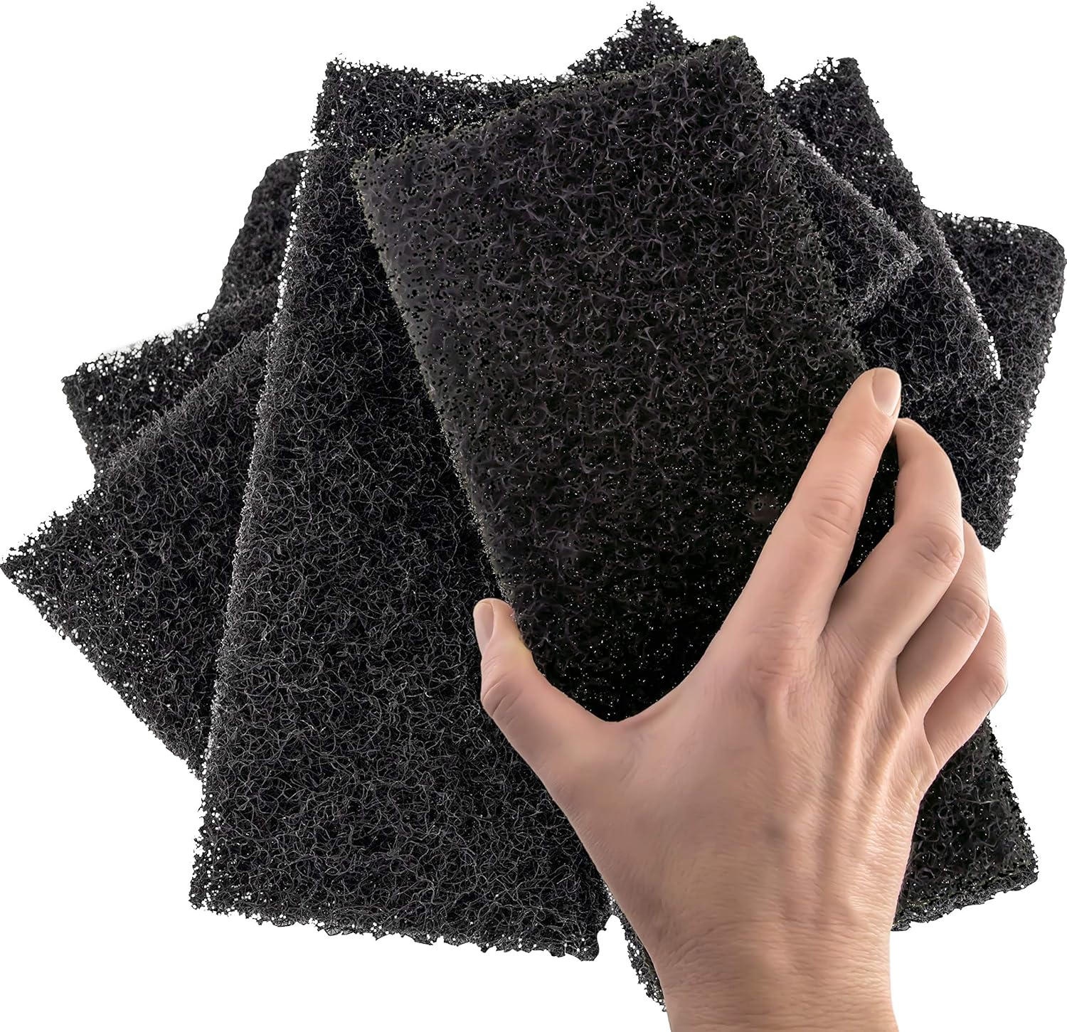 Mercer Abrasives 285BLK - 6"x9" Non-Woven Black Hand Pads